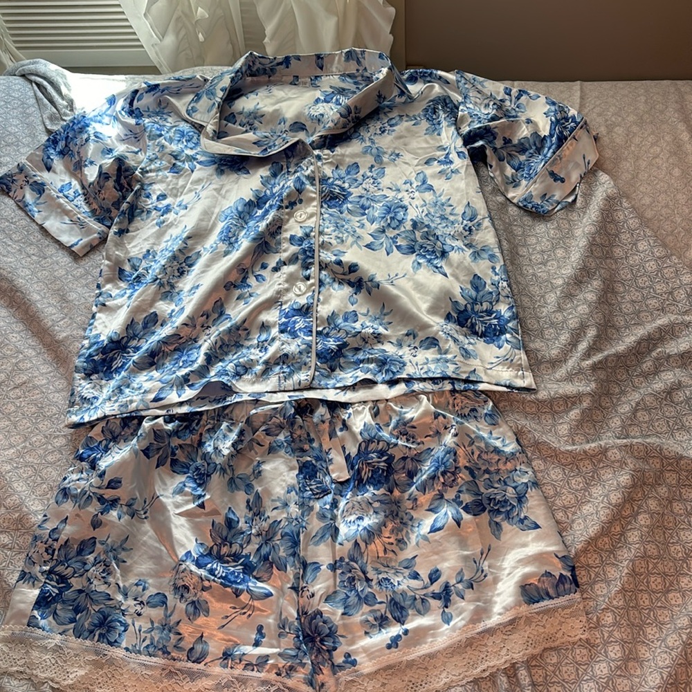 Coastal Core Silk Pajama Set